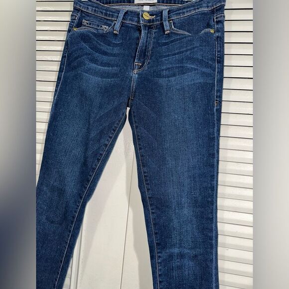 FRAME Jeans Women's Size‎ 27 Blue Le Skinny De Jeanne Skinny Jean - Picture 4 of 14